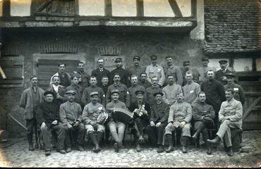 Vieille photo d'accordéoniste